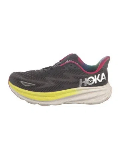 Pre-owned Hoka Mesh Graphic Print Athletic Sneakers In Multicolor