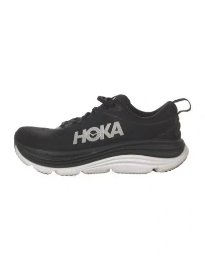 Pre-owned Hoka Mesh Graphic Print Sneakers In Black