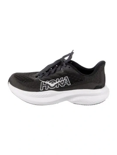 Pre-owned Hoka Mesh Graphic Print Sneakers In Black