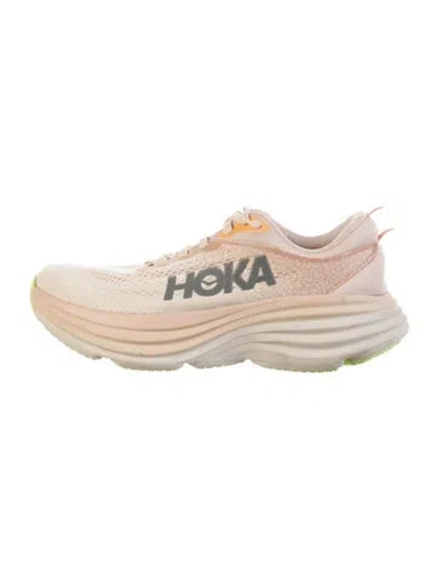 Pre-owned Hoka Mesh Graphic Print Sneakers In Neutral