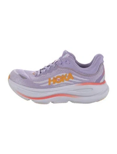 Pre-owned Hoka Mesh Graphic Print Sneakers In Purple