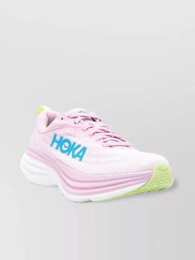 Hoka Women's Bondi 8 Running Sneakers In Pink Twilight/waterpark
