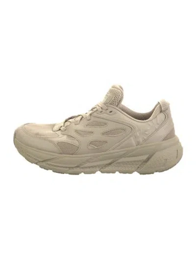 Pre-owned Hoka Mesh Mesh Accents Sneakers In Neutral