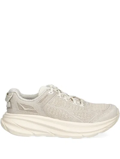 Hoka Mesh-panel Sneakers In Gray