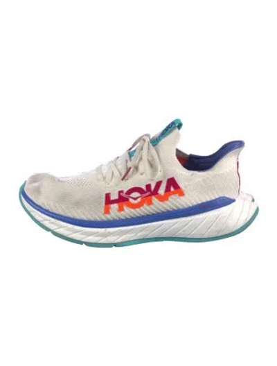 Pre-owned Hoka Mesh Printed Athletic Sneakers In Neutral