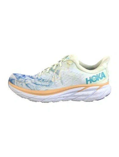 Pre-owned Hoka Mesh Printed Athletic Sneakers In Neutrals