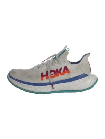 Pre-owned Hoka Mesh Printed Chunky Sneakers In Multi