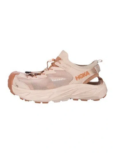 Pre-owned Hoka Mesh Printed Chunky Sneakers In Neutral