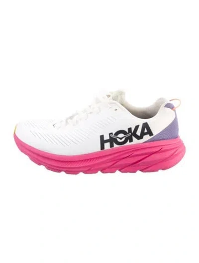Pre-owned Hoka Mesh Printed Sneakers In Pink
