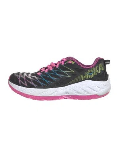 Pre-owned Hoka Mesh Printed Sneakers In Pink