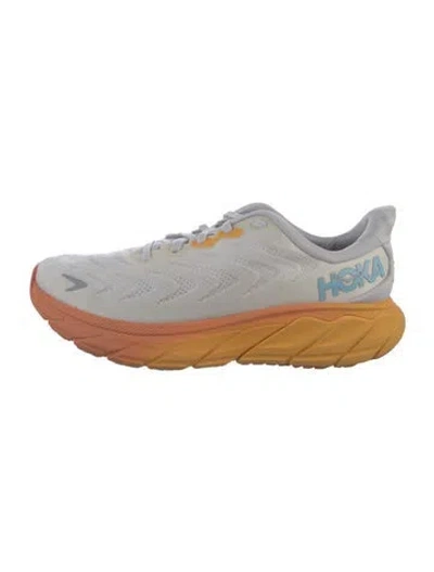 Pre-owned Hoka Mesh Printed Sneakers In White