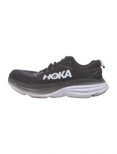 Pre-owned Hoka Mesh Sneakers In Black