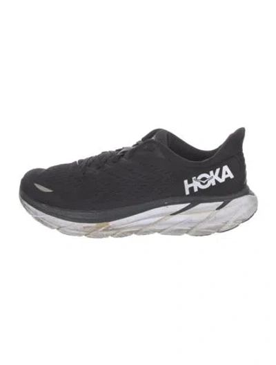 Pre-owned Hoka Mesh Sneakers In Black