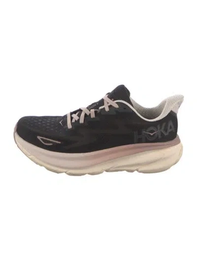 Pre-owned Hoka Mesh Sneakers In Black