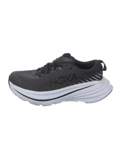 Pre-owned Hoka Mesh Sneakers In Black