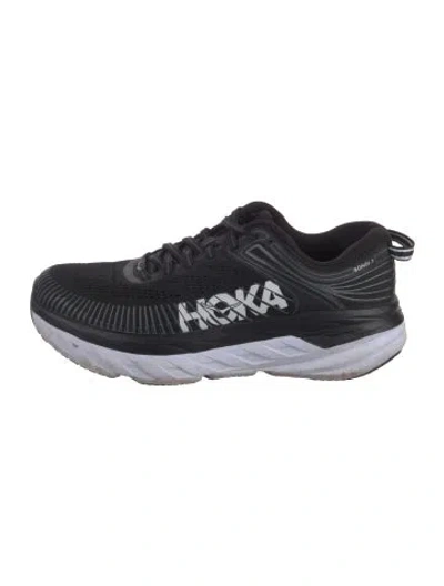 Pre-owned Hoka Mesh Sneakers In Black