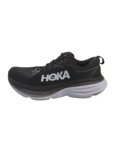 Pre-owned Hoka Mesh Sneakers In Black