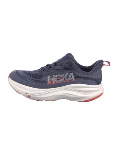 Pre-owned Hoka Mesh Sneakers In Blue