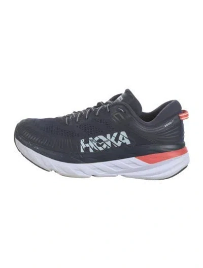 Pre-owned Hoka Mesh Sneakers In Blue