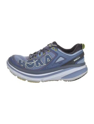 Pre-owned Hoka Mesh Sneakers In Blue