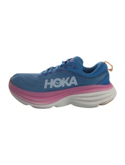 Pre-owned Hoka Mesh Sneakers In Blue