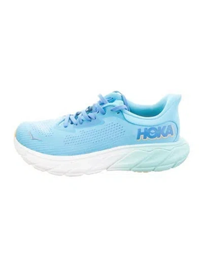 Pre-owned Hoka Mesh Sneakers In Blue