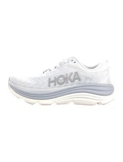 Pre-owned Hoka Mesh Sneakers In Gray