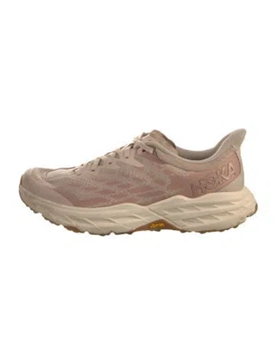Pre-owned Hoka Mesh Sneakers In Neutral