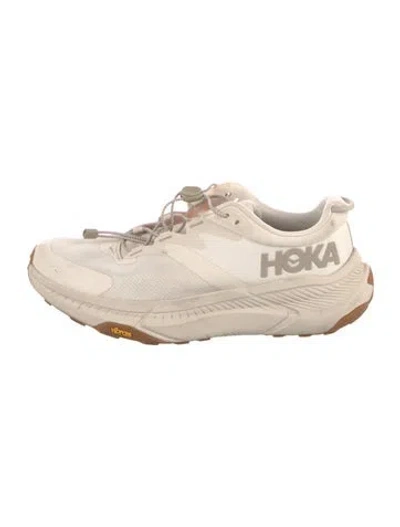Pre-owned Hoka Mesh Sneakers In Neutral