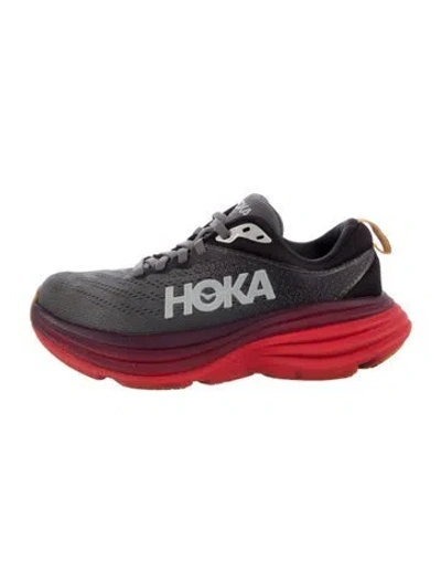 Pre-owned Hoka Mesh Sneakers In Red