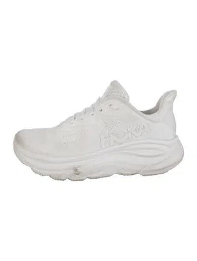 Pre-owned Hoka Mesh Sneakers In White
