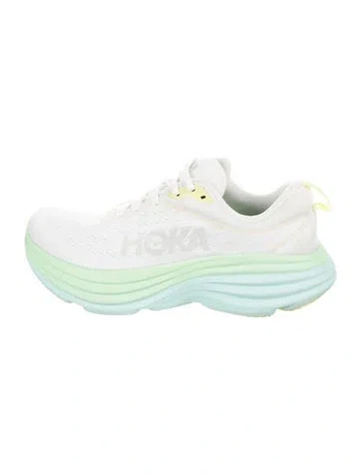 Pre-owned Hoka Mesh Sneakers In White