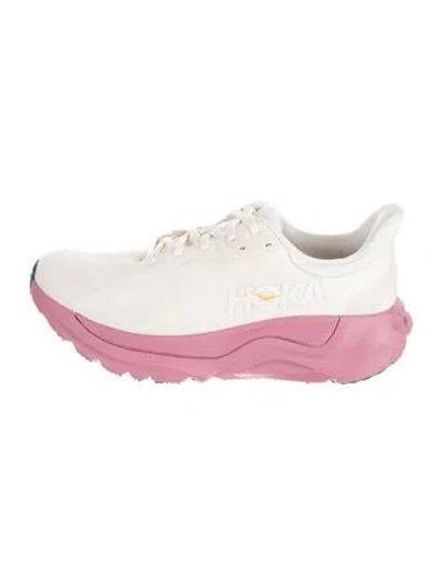 Pre-owned Hoka Mesh Striped Athletic Sneakers In Pink
