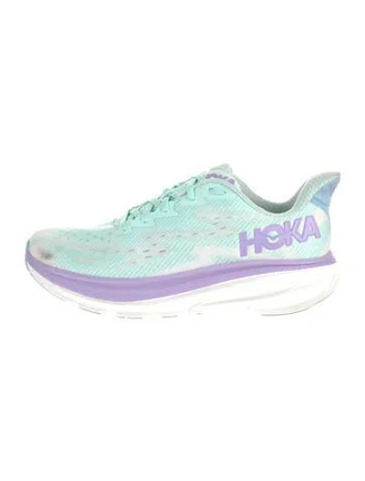 Pre-owned Hoka Mesh Tie-dye Print Sneakers In Blue