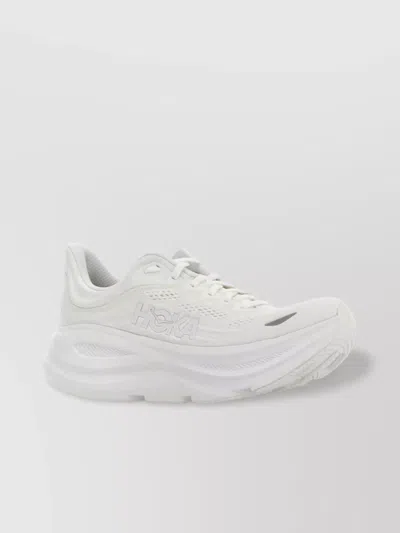 Hoka Mesh Upper Sneakers Bondi 9 In White