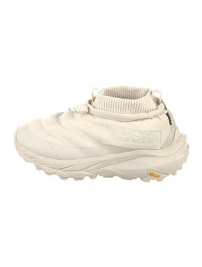 Pre-owned Hoka Nylon Athletic Sneakers In Neutrals