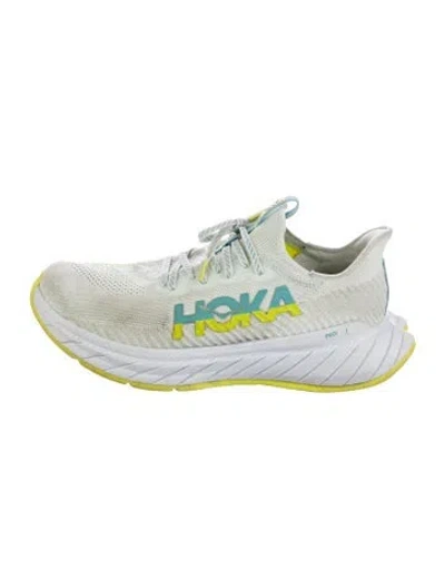Pre-owned Hoka Nylon Graphic Print Athletic Sneakers In Neutral