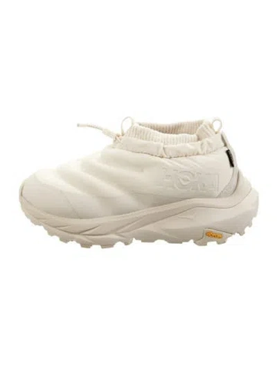Pre-owned Hoka Nylon Sneakers In Neutral
