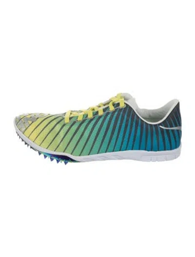 Pre-owned Hoka Nylon Striped Sneakers In Multi