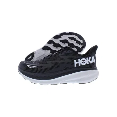Hoka One Mens Clifton 9 Road Running Shoes - Black/white