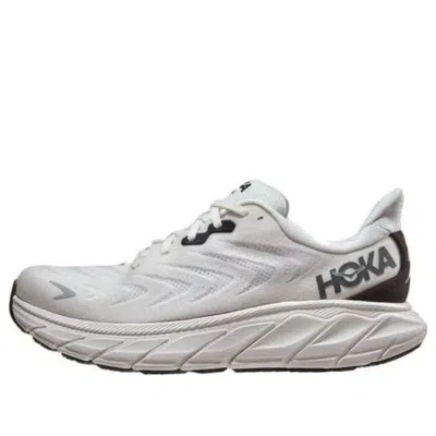 Hoka One One Arahi 6 'blanc De Blanc Steel Wool' In White