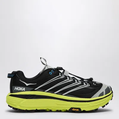 HOKA BLACK AND YELLOW MAFATE THREE2 SNEAKERS
