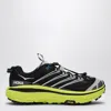 Hoka Black And Yellow Mafate Three2 Sneakers In Multicolor