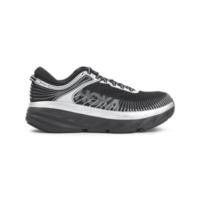 Hoka One One Black Textile Bondi 7 Sneakers