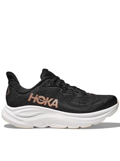 Hoka One One Black Textile Synthetic Sneakers