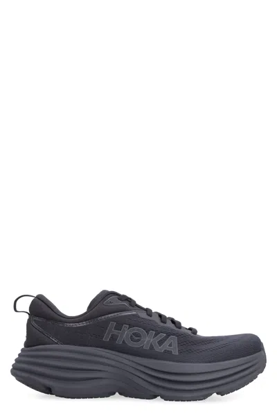 Hoka One One Bondi 8 - Ultra-shortened Sports Shoe In Black