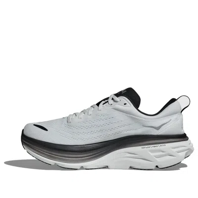 Hoka One One Bondi 8 2e Wide 'white Black' In Gray