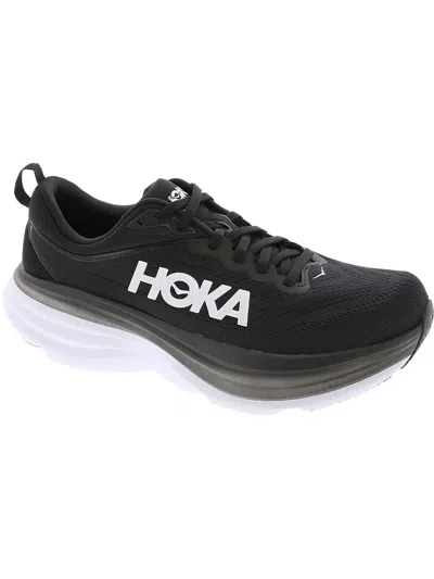 Hoka One One Bondi 8 Mens Performance Lifestyle Athletic And Training Shoes In Black