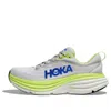 Hoka Men's Bondi 8 Shoes In Sttc Stardust/lettuce In Gray