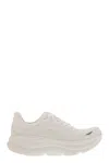 Hoka Bondi 9 Rubber-trimmed Mesh Sneakers In White